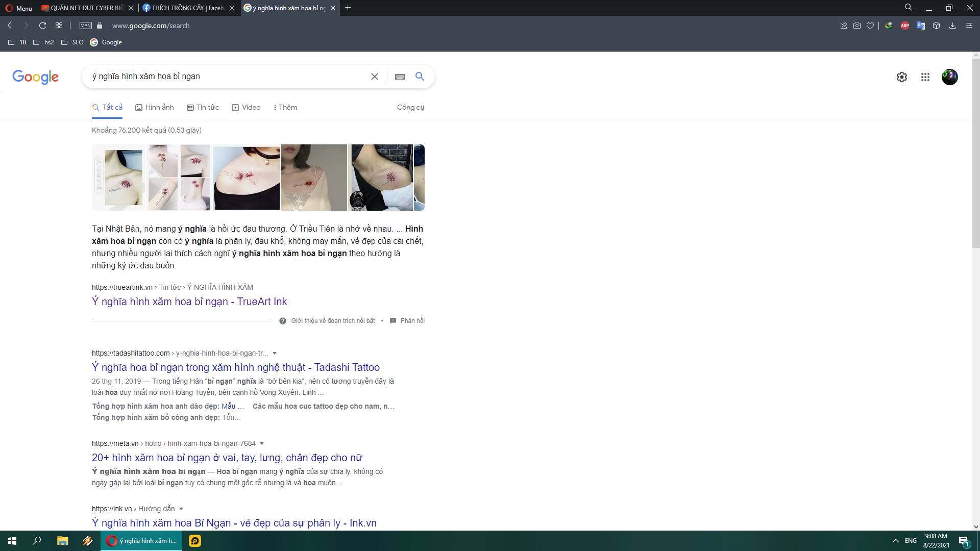 ket qua seo content y nghia hinh xam hoa bi ngan top google viet nam